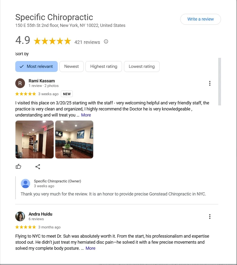 Gonstead Technique Manhattan New 1 Specific Chiropractic Reviews
